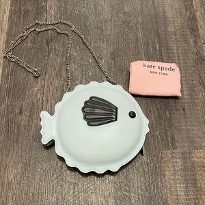 Kate spade blue fish crossbody